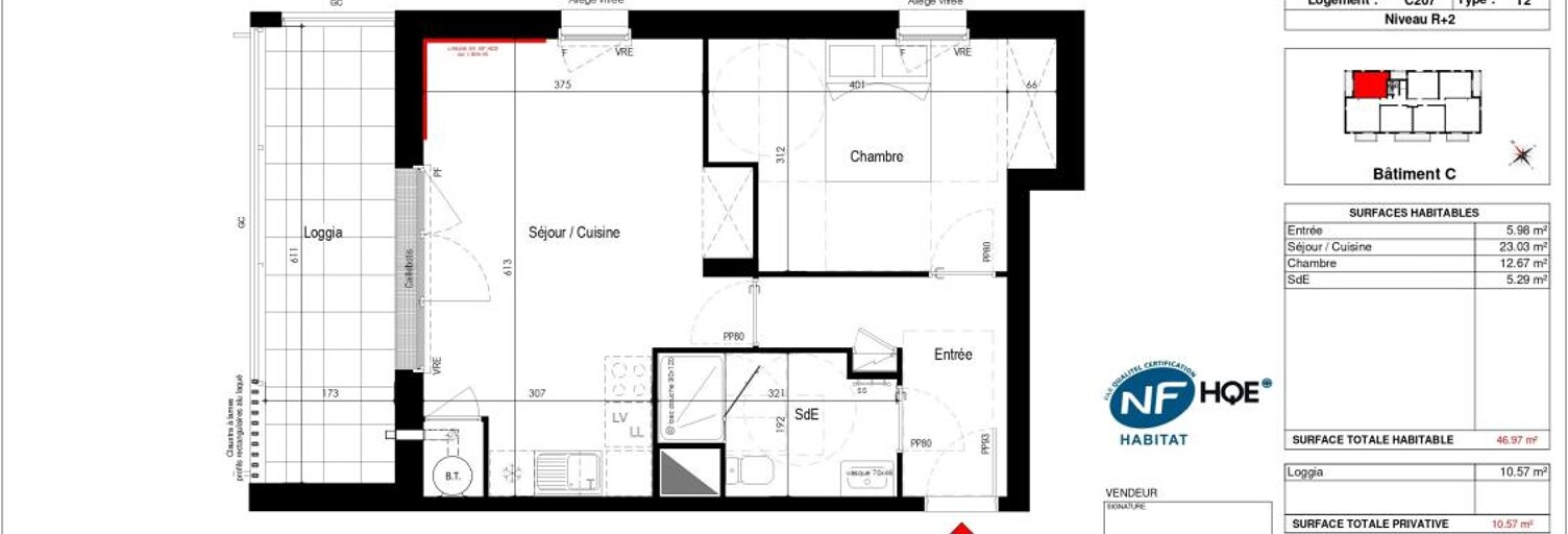 Appartement 2 Pièces 46 m² à vendre à La Baule-Escoublac (44500)