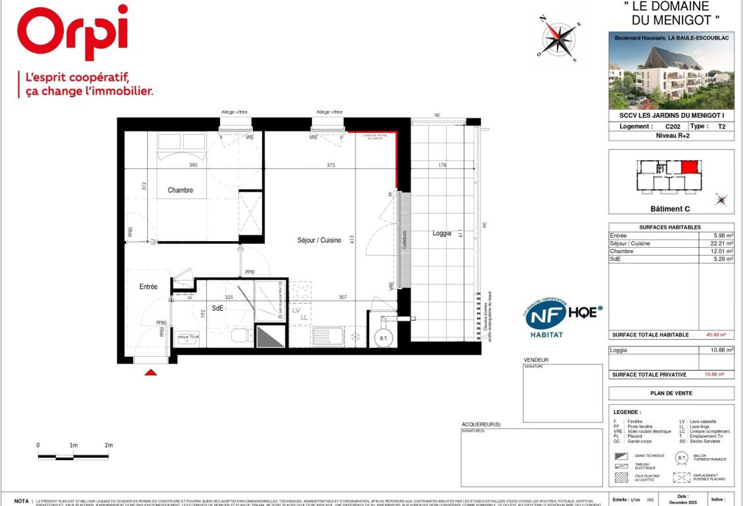 Appartement T2 neuf avec grande loggia - La Baule Bourg d'Escoublac — photo 1