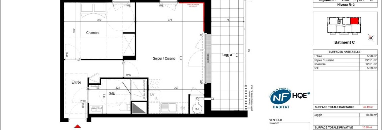 Appartement 2 Pièces 45 m² à vendre à La Baule-Escoublac (44500)