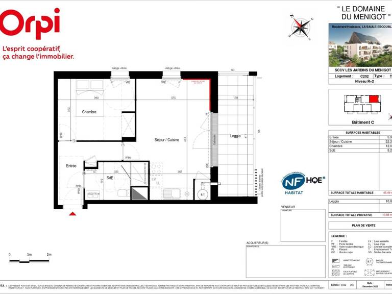 Appartement T2 neuf avec grande loggia - La Baule Bourg d'Escoublac — photo 1