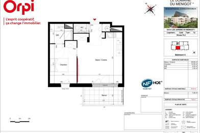 Appartement 2 pièces 243500 €