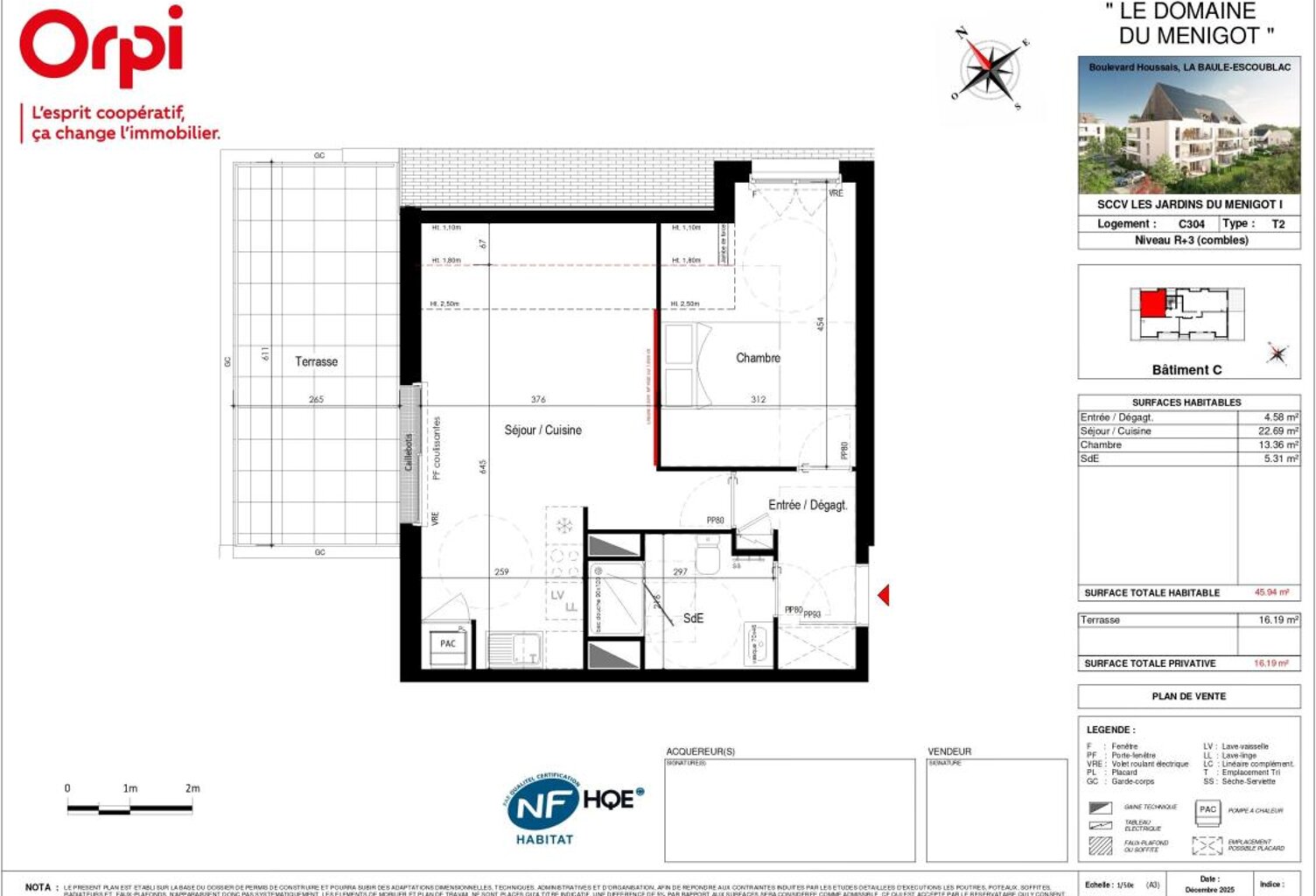 Appartement T2 neuf avec grande terrasse- La Baule Bourg d'Escoublac — photo 1