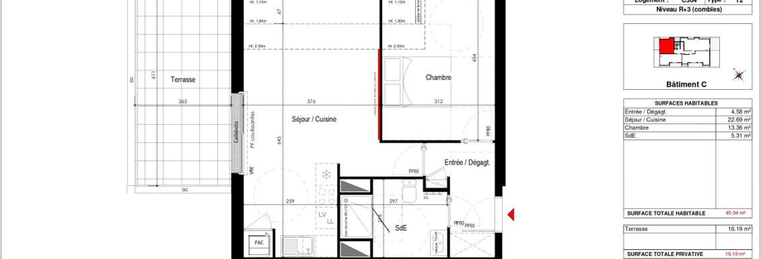 Appartement 2 Pièces 45 m² à vendre à La Baule-Escoublac (44500)