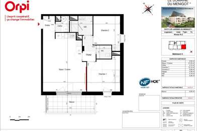 Appartement 3 pièces 323200 €