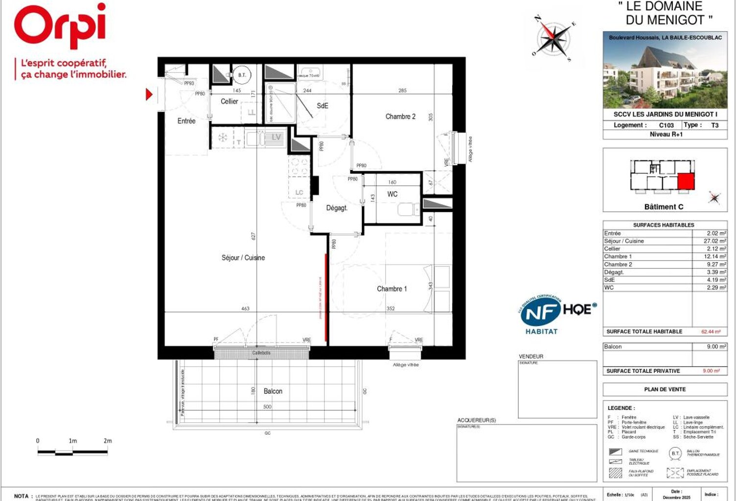 Appartement T3 neuf avec balcon à La Baule-Escoublac — photo 1