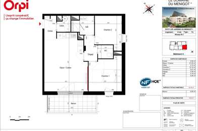 Appartement 3 pièces 315200 €