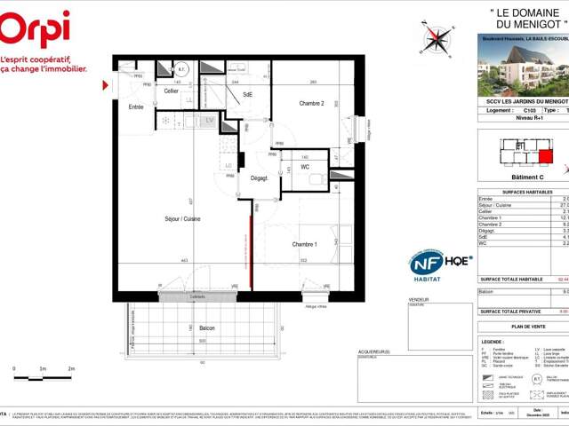 Appartement T3 neuf avec balcon à La Baule-Escoublac — photo du bien