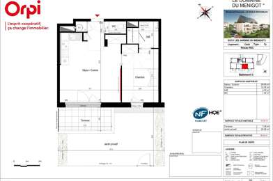 Appartement 2 pièces 230500 €