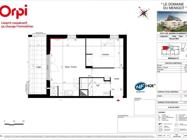 Appartement T2 neuf avec loggia - La Baule Bourg d'Escoublac — photo du bien