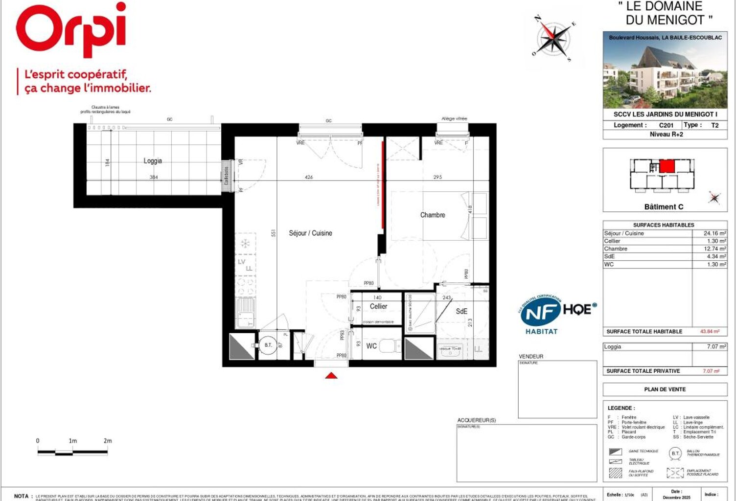 Appartement T2 neuf avec loggia - La Baule Bourg d'Escoublac — photo 1