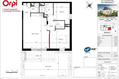 Appartement 3 pièces 298200 €