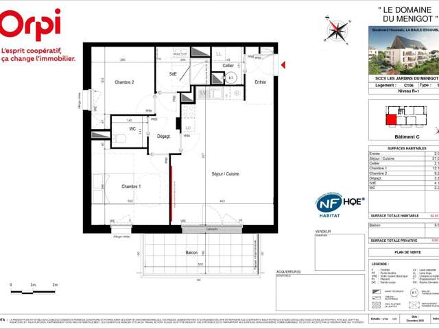 Appartement T3 neuf avec balcon à La Baule-Escoublac — photo du bien