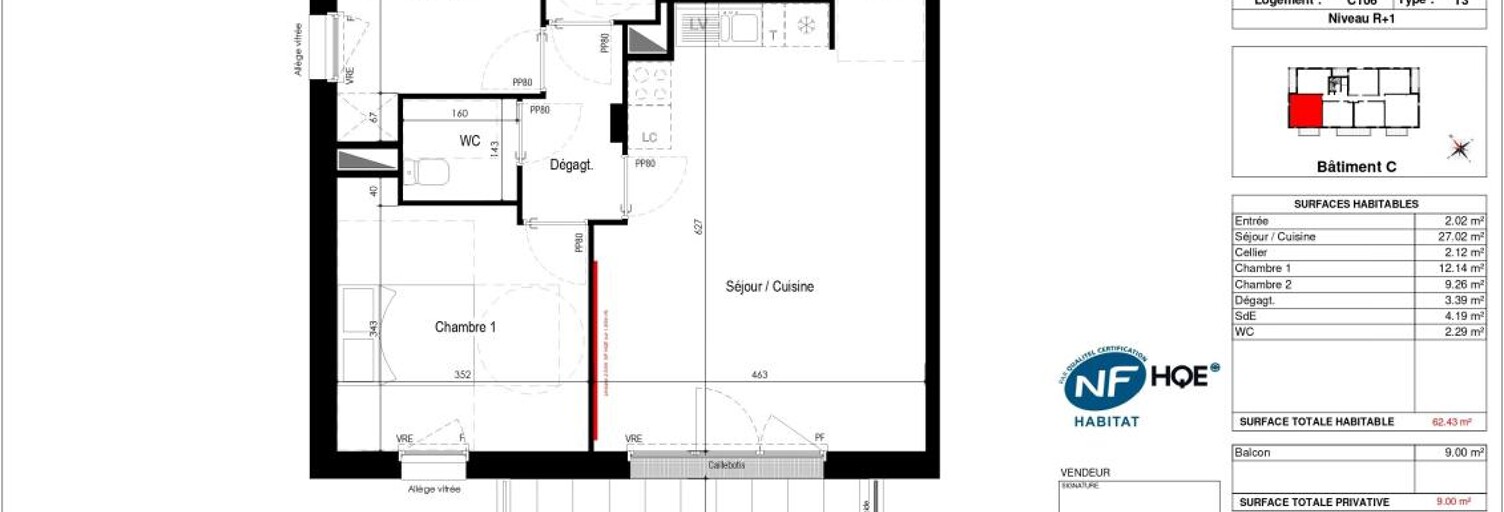 Appartement 3 Pièces 62 m² à vendre à La Baule-Escoublac (44500)