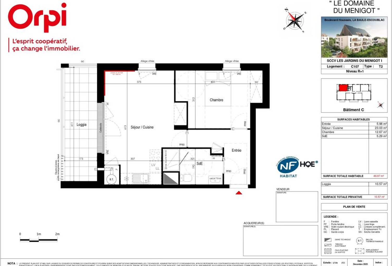 Appartement T2 neuf avec grande loggia - La Baule Bourg d'Escoublac — photo 1