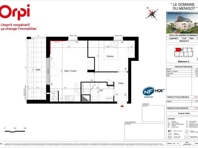 Appartement T2 neuf avec grande loggia - La Baule Bourg d'Escoublac — photo du bien