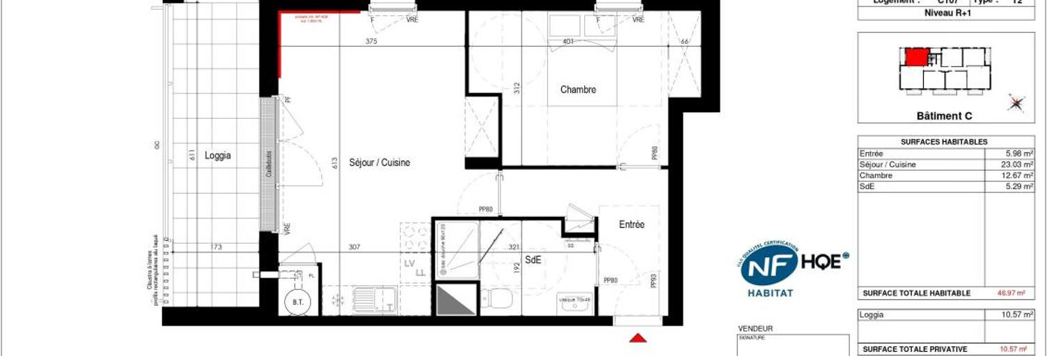 Appartement 2 Pièces 46 m² à vendre à La Baule-Escoublac (44500)