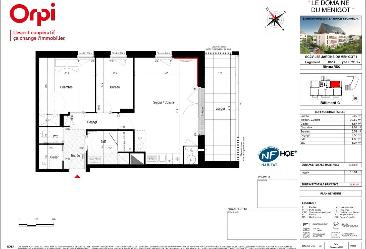 Appartement T2 bis Neuf - LA BAULE Bourg d'Escoublac — photo 1