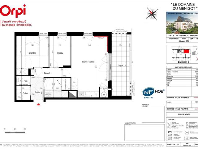 Appartement T2 bis Neuf - LA BAULE Bourg d'Escoublac — photo du bien