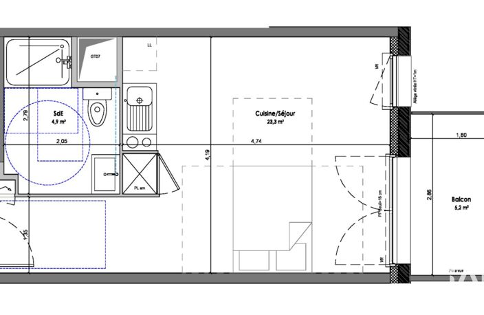 Vente Appartement 1 pièce — photo 3