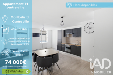 Appartement 1 pièces 74000 €