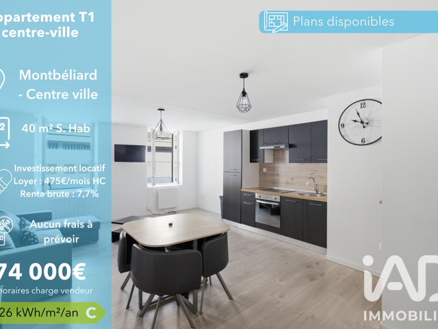 Vente Appartement 2 pièces — photo du bien