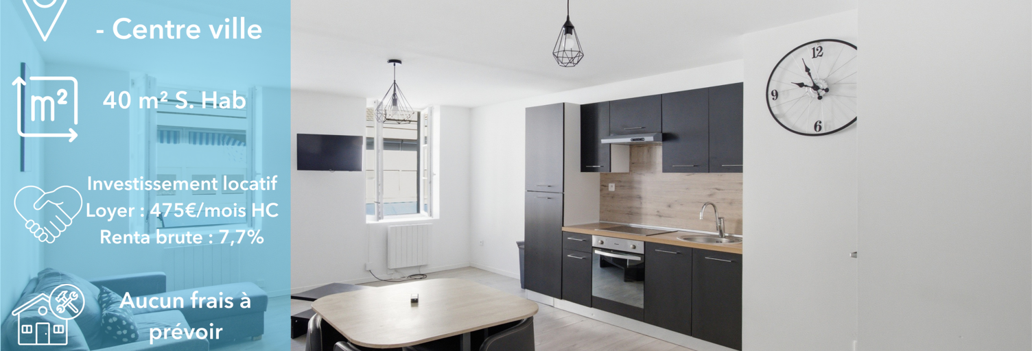 Appartement 1 Pièce 40 m² à vendre à Montbéliard (25200)