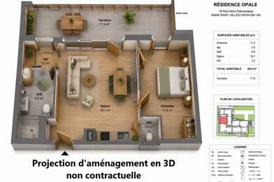 Appartement 2 pièces 230000 €