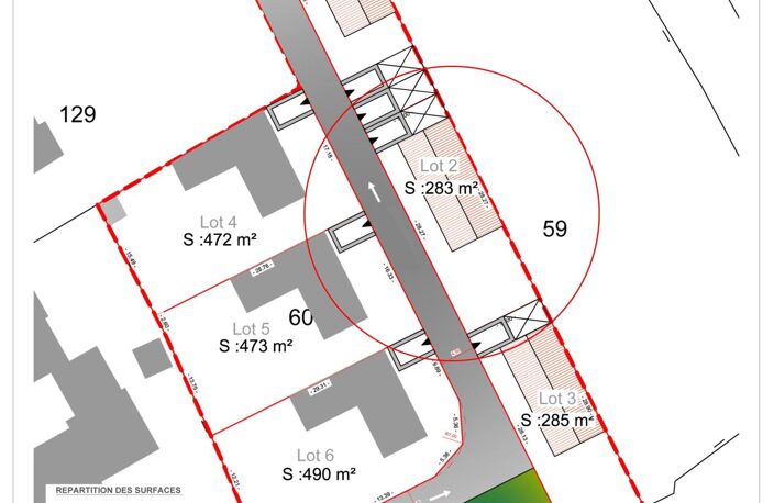 A vendre très beau terrain d'une superficie de 283 m² libre de constructeur LOT N° 2 sur NIORT proche zone commerciale. — photo 4