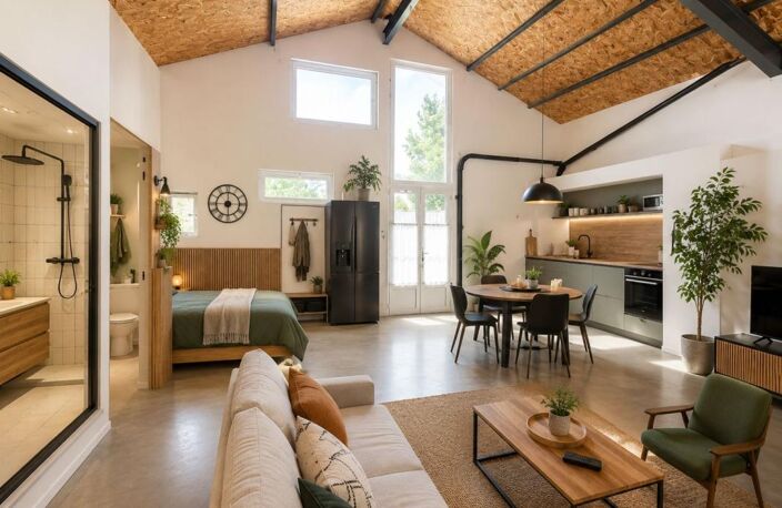 CUGNAUX - Loft contemporain au calme absolu avec dépendances – Fort potentiel — photo 2