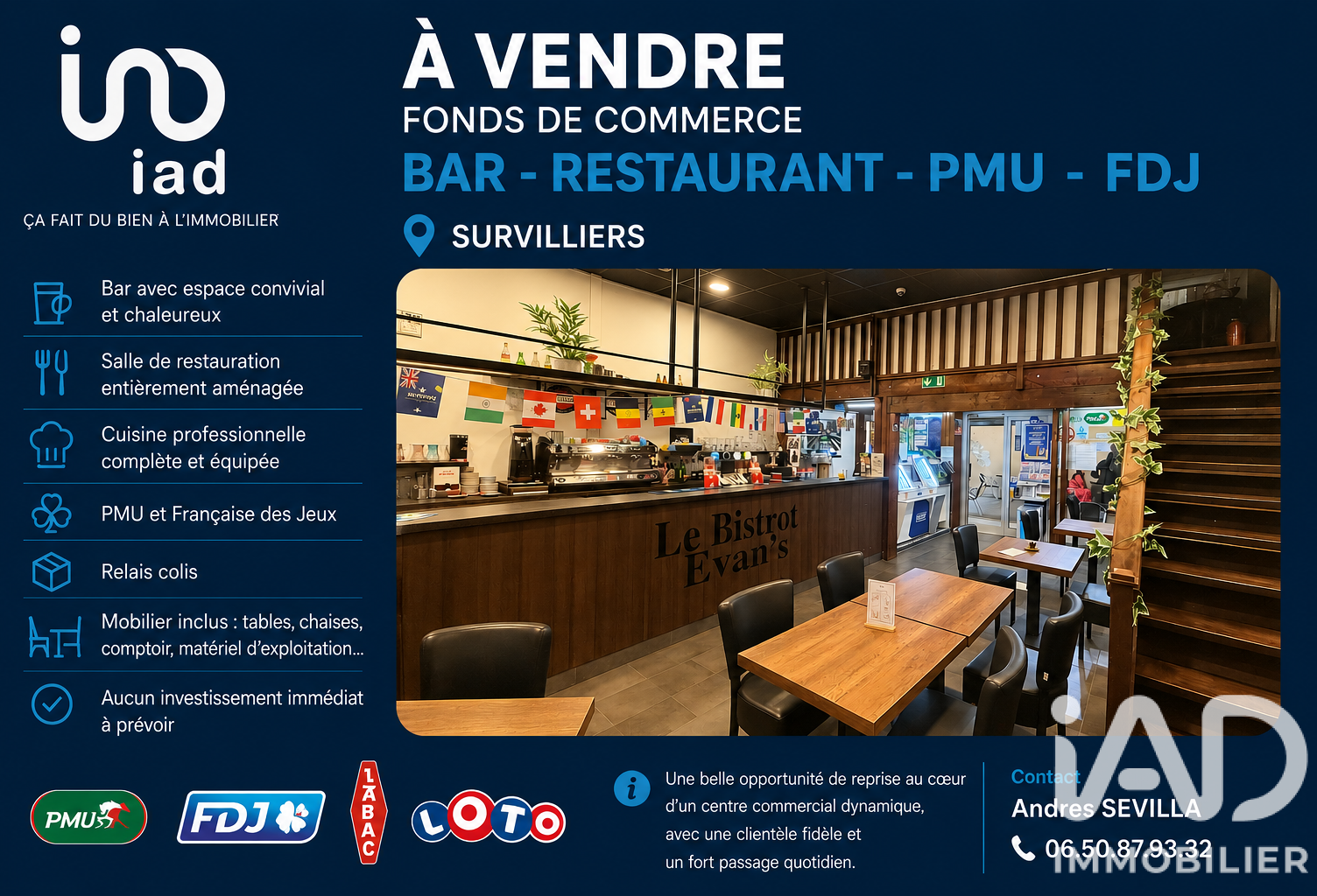 Vente Bar, Brasserie, Tabac 75 m&sup2; — photo 1