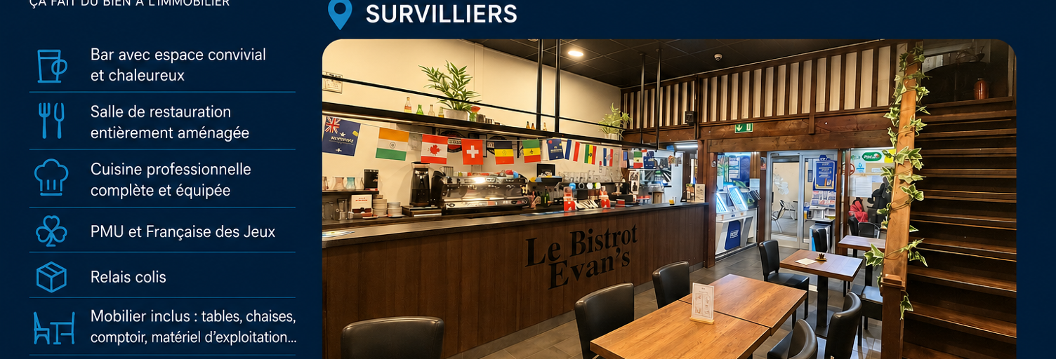 Commerce  75 m² à vendre à Survilliers (95470)