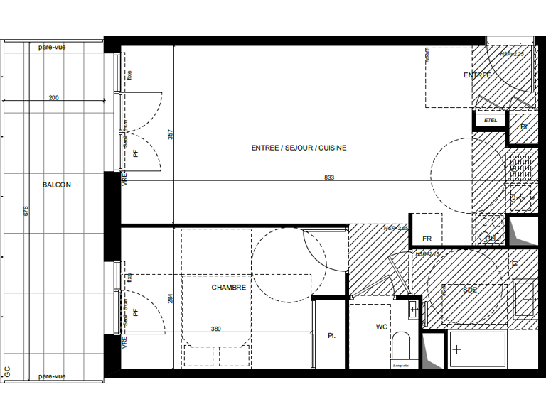 Splendide 2 pièces de 51m2 avec grande terrasse et parking - — photo 1