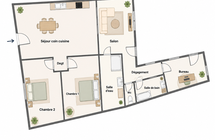 Vente Maison/villa 4 pièces — photo 4
