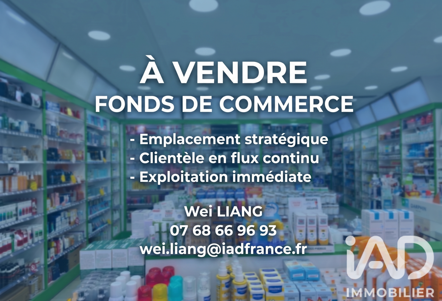 Vente Pharmacie, Parapharmacie 95 m&sup2; — photo 1