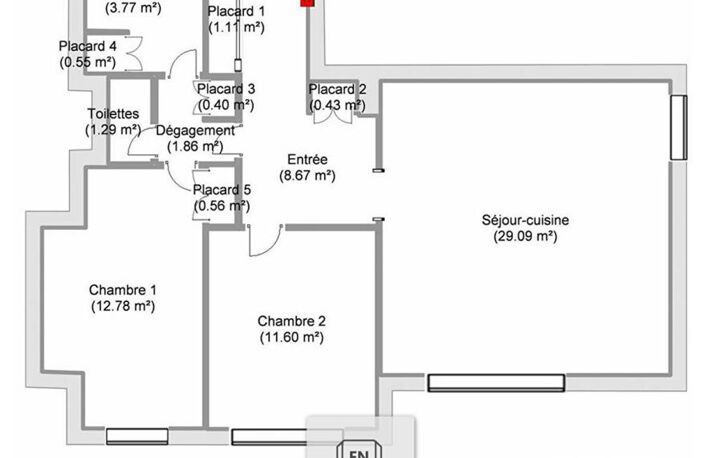 Appartement Le Touquet Paris Plage 3 pièce(s) 72.1 m2 avec balcon cave et parking — photo 3