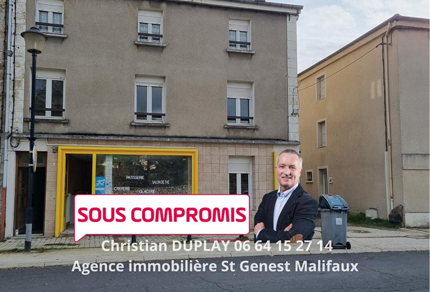 SOUS COMPROMIS Dunières Centre 43220 immeuble pas de porte, trois appartements — photo 1