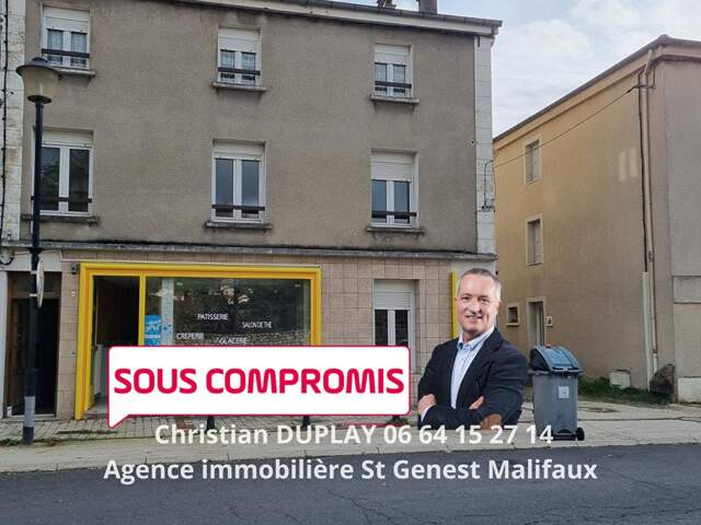 SOUS COMPROMIS Dunières Centre 43220 immeuble pas de porte, trois appartements — photo du bien