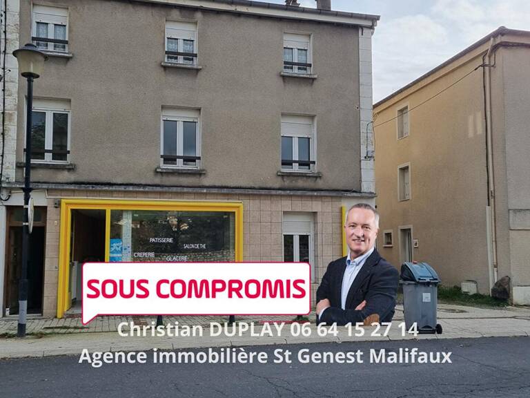 SOUS COMPROMIS Dunières Centre 43220 immeuble pas de porte, trois appartements — photo 1