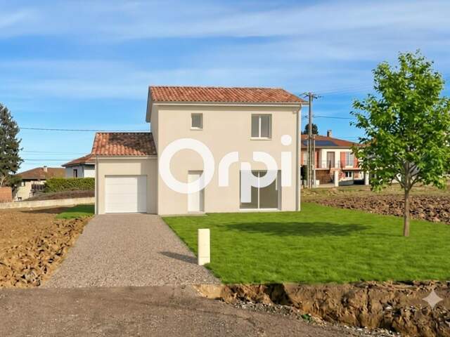   Devenez propriétaire de votre maison neuve avec garage et jardin à 2 pas du centre de Larajasse ! — photo du bien