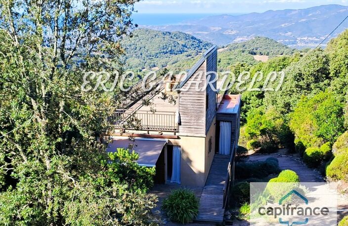 A VENDRE SUPERBE VILLA d’architecte bioclimatique 5 pièces, vue mer et vallée, belles finitions idéale et chaleureuse pour toute la famille où rendement locatif CASALABRIVA CORSE DU SUD (20) — photo 2