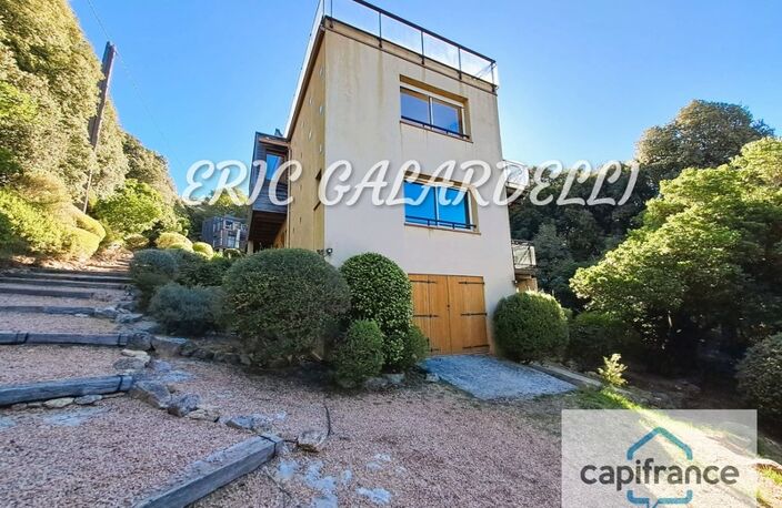 A VENDRE SUPERBE VILLA d’architecte bioclimatique 5 pièces, vue mer et vallée, belles finitions idéale et chaleureuse pour toute la famille où rendement locatif CASALABRIVA CORSE DU SUD (20) — photo 4