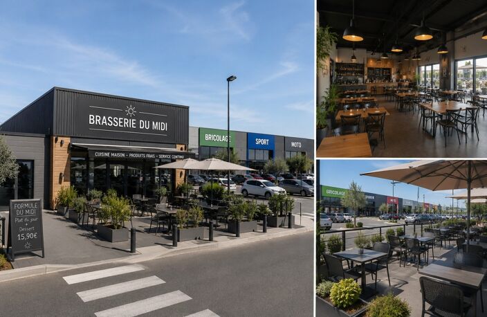 BRASSERIE DU MIDI 300 M² | CA 700 K€ | EBE 170 K€ | 6 JOURS/MIDI | TERRASSE | HÉRAULT (34) — photo 2