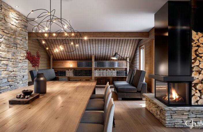 SERRE CHEVALIER LE-MONETIER-LES-BAINS Chalet d'exception de 448,55 m² — photo 3