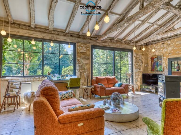 Propriete à vendre à Beaumontois en Périgord, Maison et gîte de 340m2 habitables sur 1,7ha avec piscine — photo 1