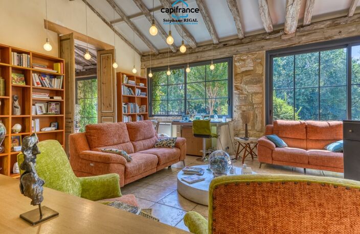 Propriete à vendre à Beaumontois en Périgord, Maison et gîte de 340m2 habitables sur 1,7ha avec piscine — photo 4