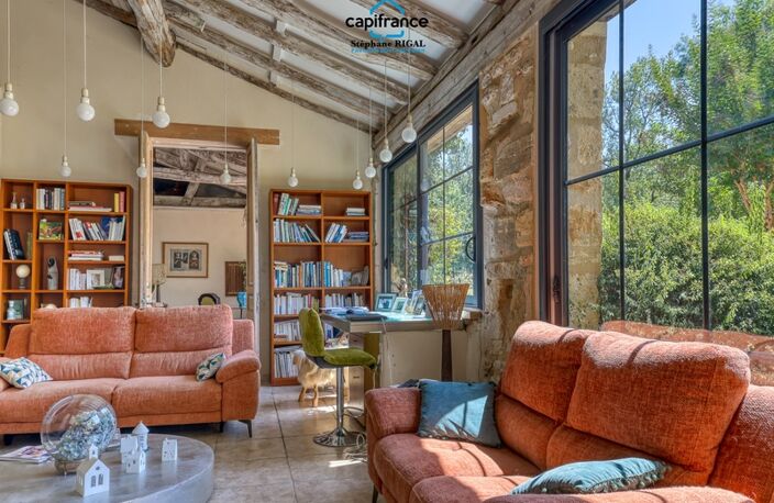 Propriete à vendre à Beaumontois en Périgord, Maison et gîte de 340m2 habitables sur 1,7ha avec piscine — photo 5