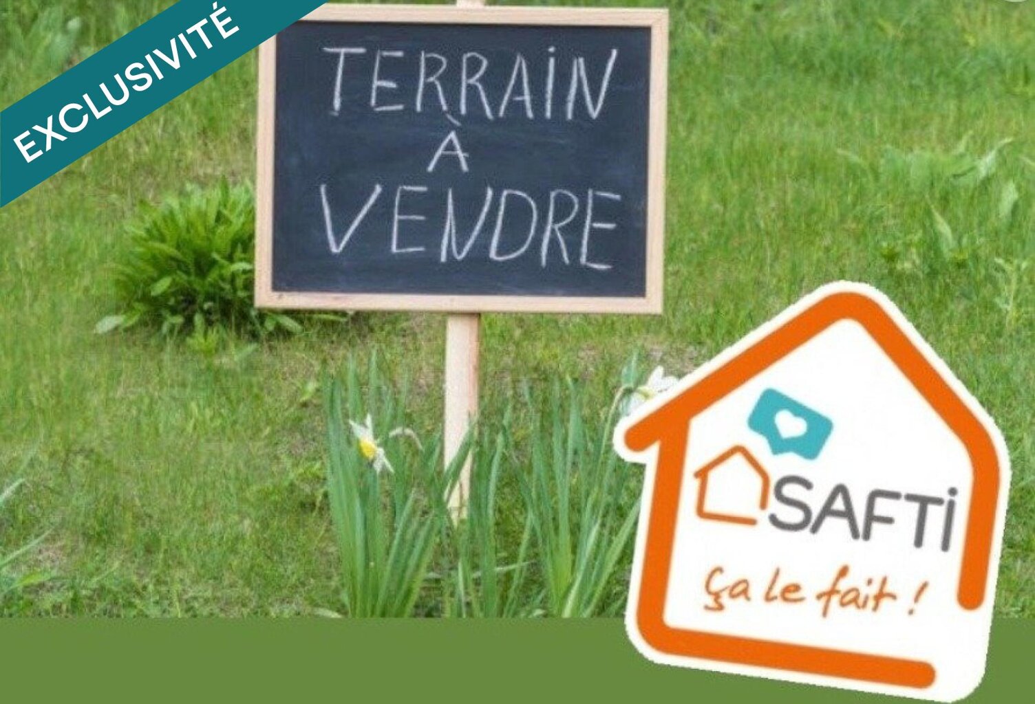 Terrain de 1015m2 constructible viabilisé — photo 1