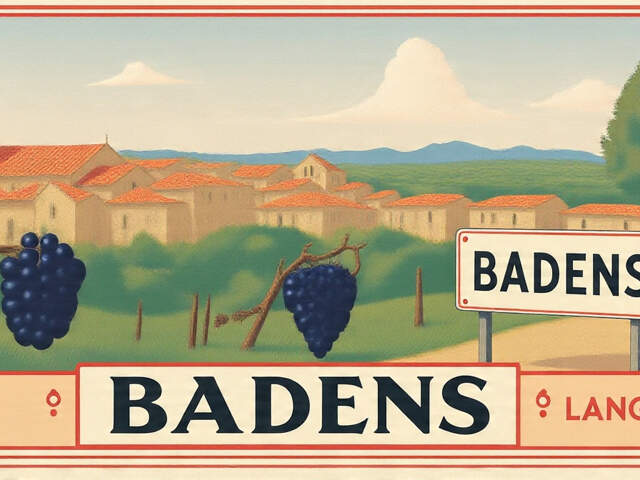 Terrain à vendre 898 m2   Badens (Minervois, proche Trèbes, — photo du bien