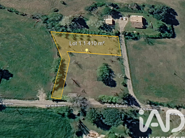 Vente Terrain à bâtir 1 410 m&sup2; — photo du bien