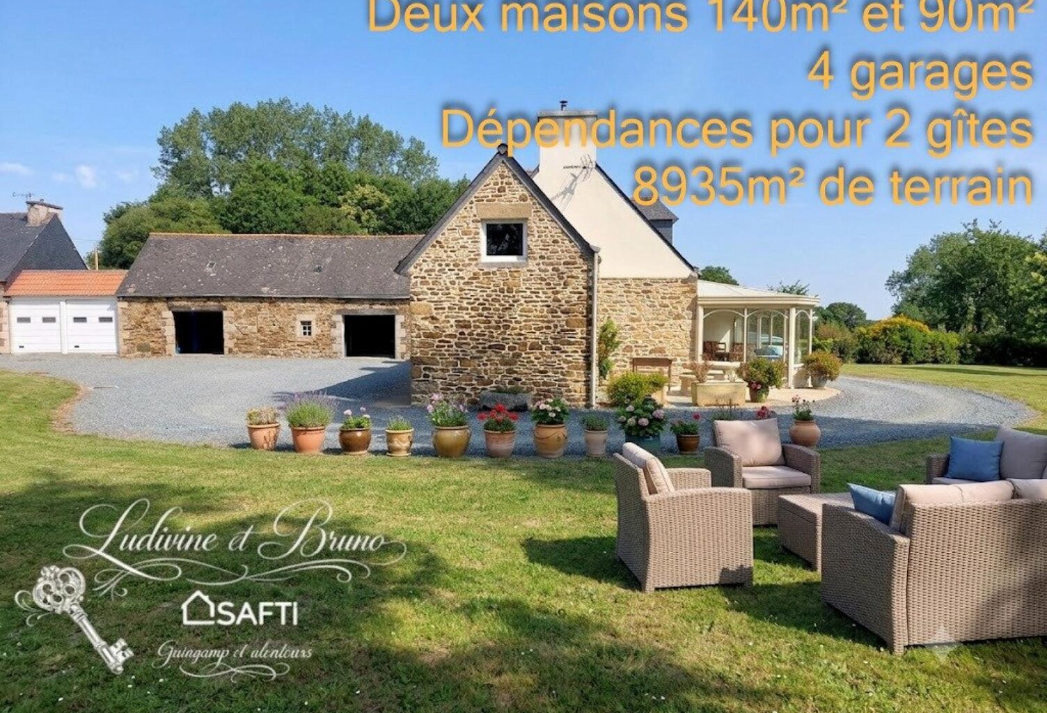 MAGNIFIQUE PROPRIETE DE DEUX MAISONS ET DEPENDANCES — photo 1